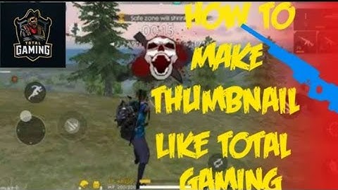How to make thumbnail like total gaming with Android in Pixellab in hindi 2020 | free fire thumbnail