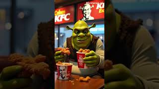 Shrek Eating Chicken In Kfc