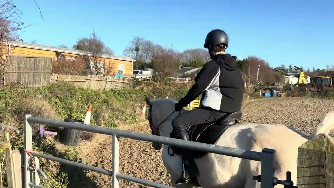 Dylan Woodward riding Another Pal for e riders xmas pudding dressage. Pc90