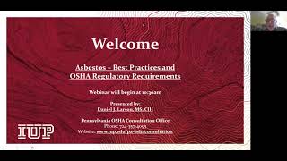 Asbestos- Best Practices and OSHA Regulatory Requirements