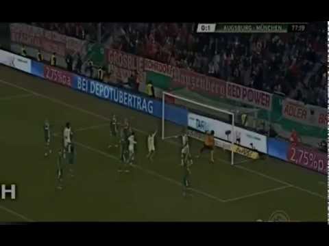 Augsburg vs Bayern München (0-2)  All Goals 4/12/2013