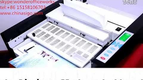 SG-350 glue binding machine.avi