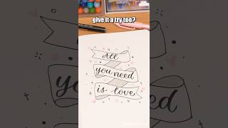 Easy Tips for Creating Hand-Drawn Decorative Ribbons!✨🎨 #shorts