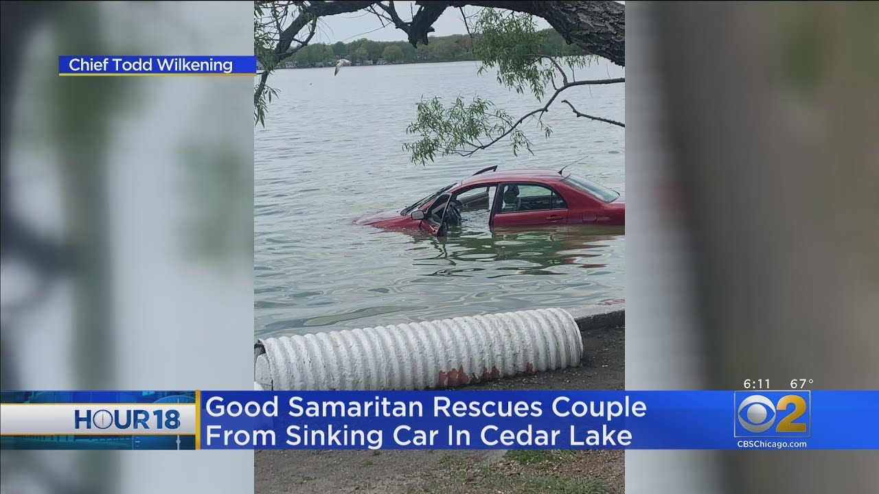 Good Samaritans Rescue Couple From Sinking Car In Cedar Lake