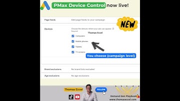PMax Google Ads News! Device Targeting on Campaign Level live!  #ppc #pmax  #googleads #ads