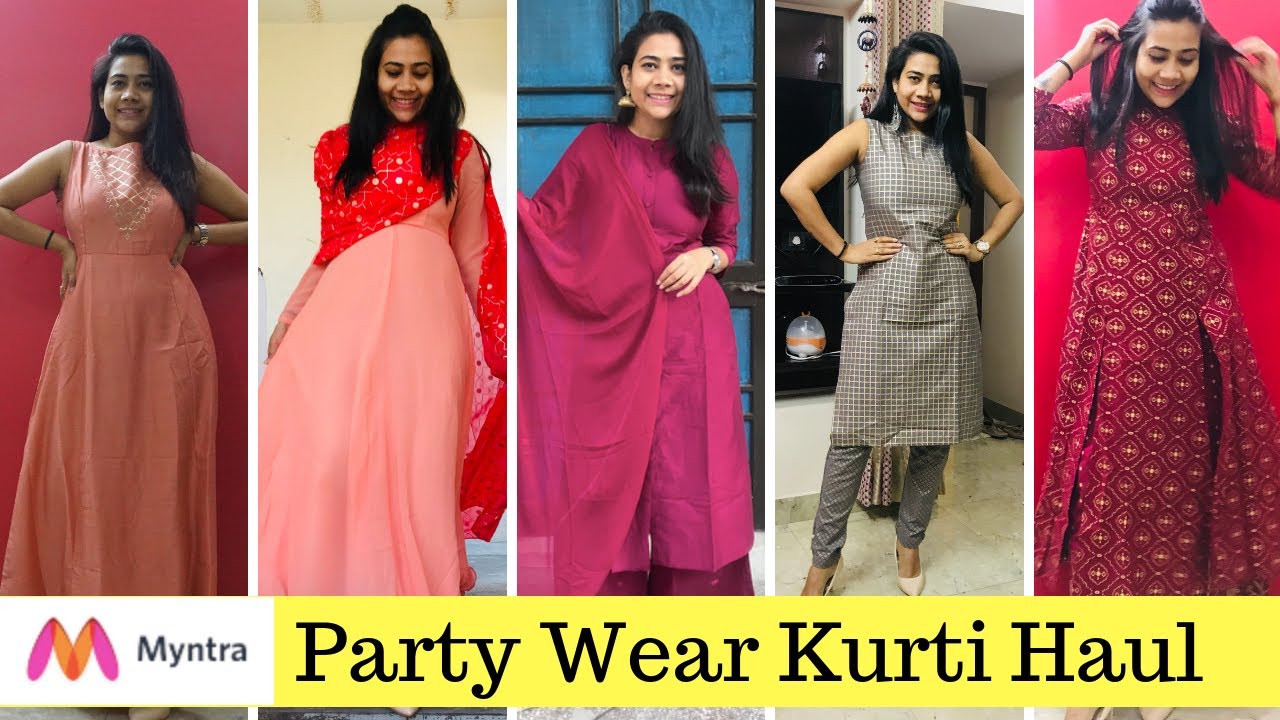 Aggregate more than 169 party wear kurtis myntra latest