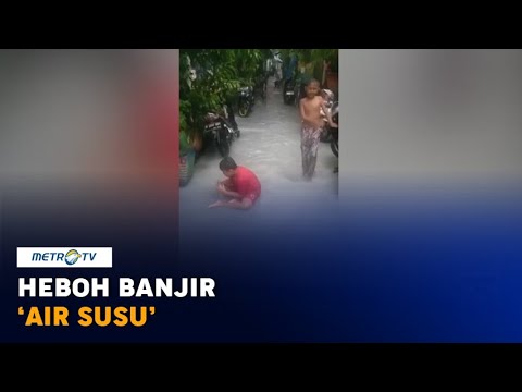 Heboh Banjir 'Air Susu' di Jakarta Utara
