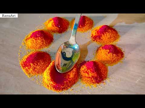2 Diwali Rangoli Design 2026 ✨| Easy & Beautiful Diwali Rangoli | Simple Rangoli Design 🌸Ranu Art