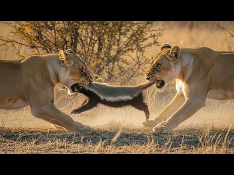 ظن الأسود أن الأمر سهل حتى قاوم غرير العسل