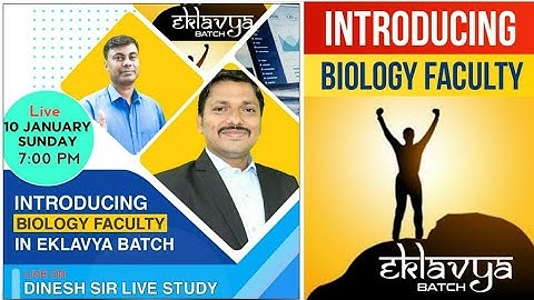 Eklavya Batch Introducing Biology Faculty for MHT-CET 2021 Batch Maharashtra | Dinesh & Mukesh Sir
