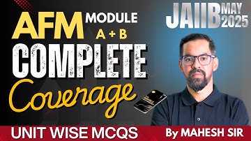JAIIB AFM Marathon 2025 | JAIIB AFM Module A + B All Topics For 2025 | Concept & MCQs