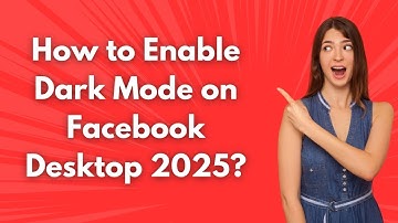 How to Enable Dark Mode on Facebook Desktop 2025 ? - Step by Step