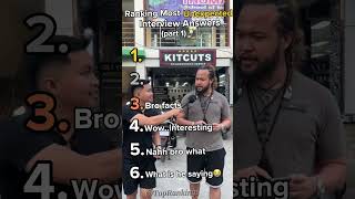 Ranking Most Unexpected Interview Answers(Part 1) #funny #interview #ranking Wealth