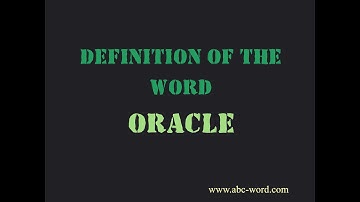 Definition of the word "Oracle"
