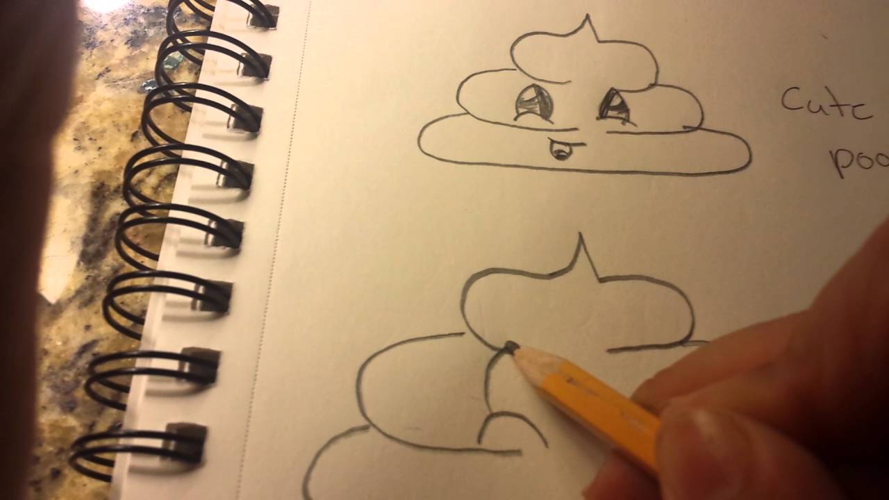 Fun to draw fun (how to draw cute poop YouTube