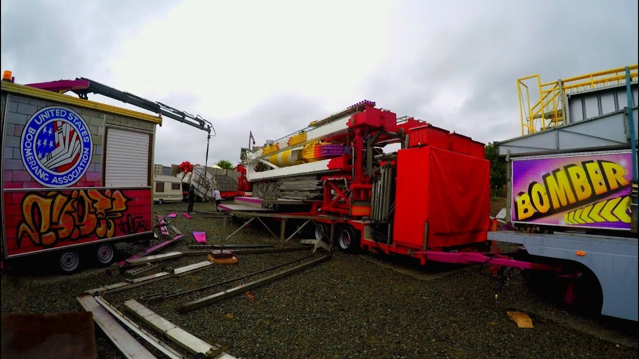 Montage jour 2 - Fête foraine foire de Lessay 2018