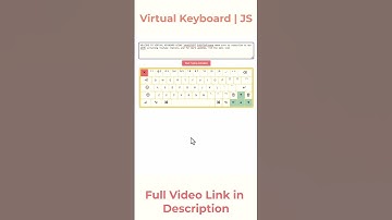 Virtual Keyboard JavaScript Events #HTML #CSS #JS #asmr #virtualkeyboard