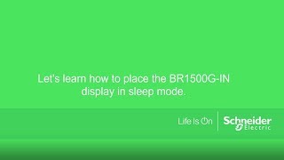 How To Place The Br1500G-In Display In Sleep Mode