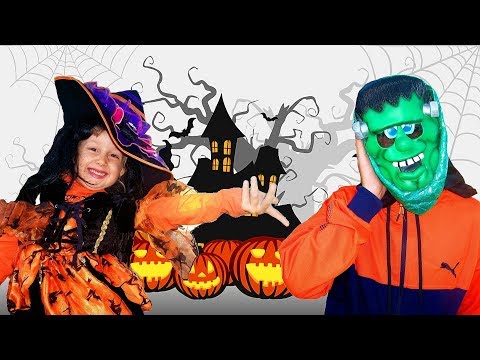 Рома заблудился в лесу на Хэллоуин! Злая Ведьма превратила в Халка! Страшная история на Halloween!