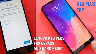 Lenovo K10 Plus Pattern Unlock and FRP Lock Bypass | Lenovo K10 Plus Hard  Reset - YouTube