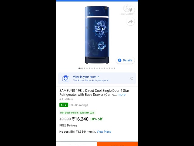 samsung freezer 198 ltr price