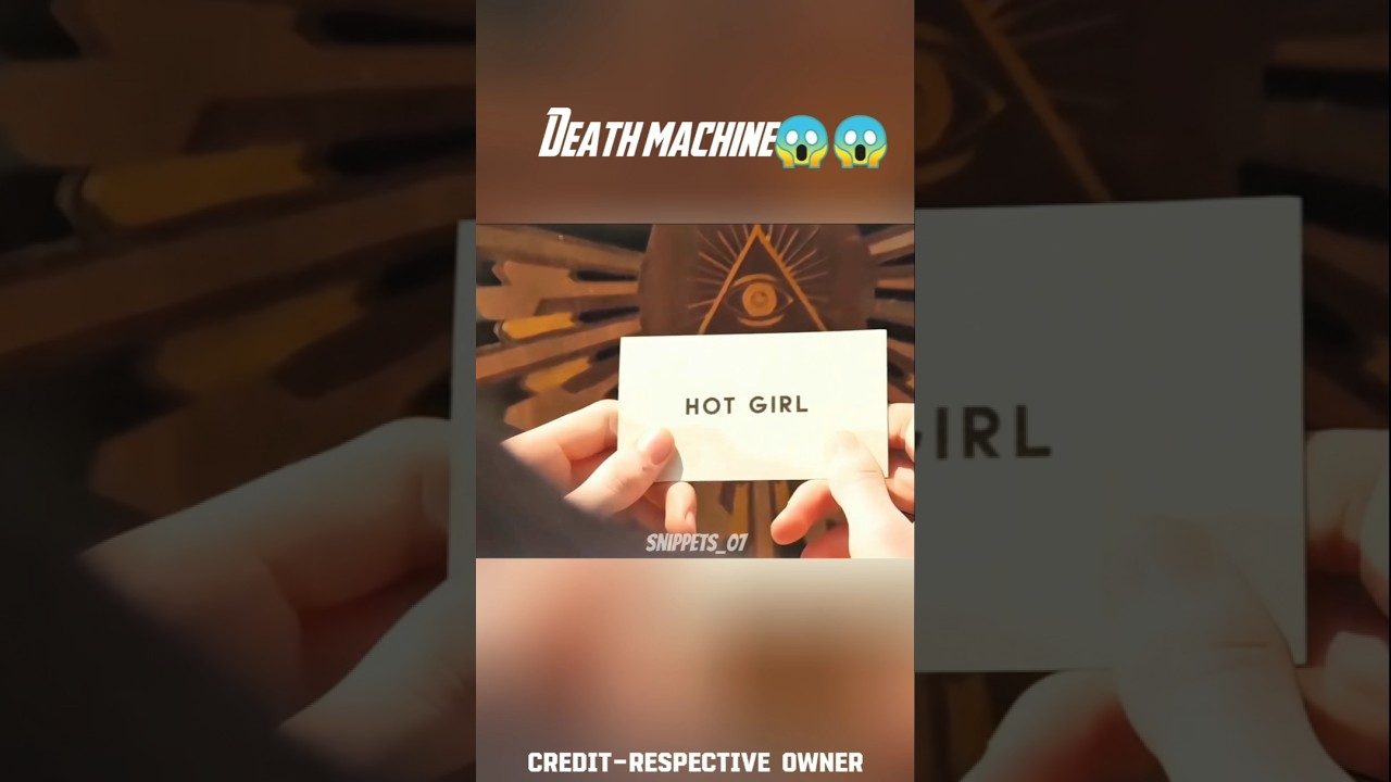 Death prediction machine😱