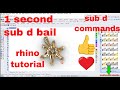 Sub d rhino 7  sub d tutorial rhino tutorial  rhino for jewelery cad design  free rhino 3d