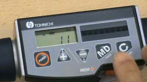 Tohnichi CPT ProTork Digital Torque Wrench for Tightening (data clear)