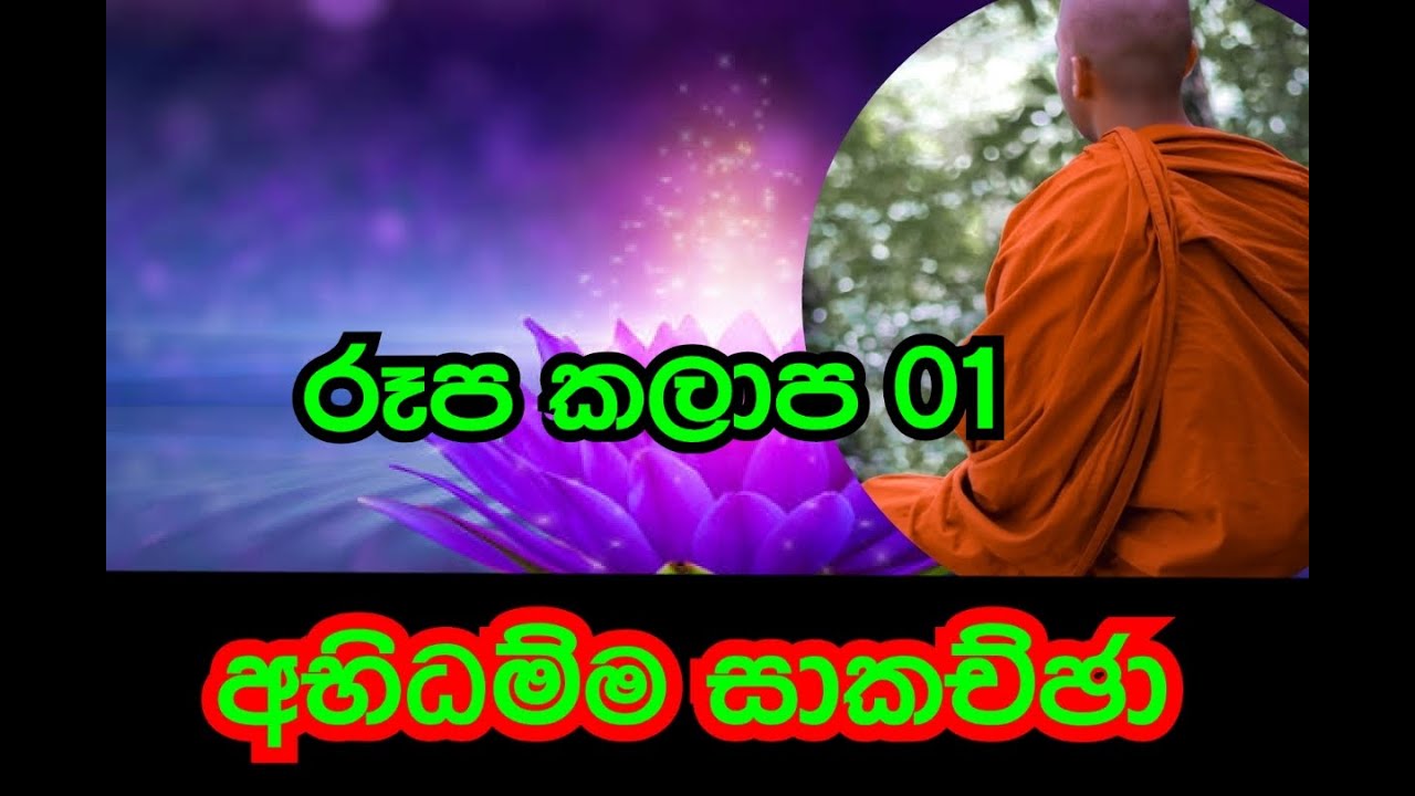 අභිධම්ම සාකච්ඡා - 18 -  Rupa Kalapa 1 රූප කලාප 01