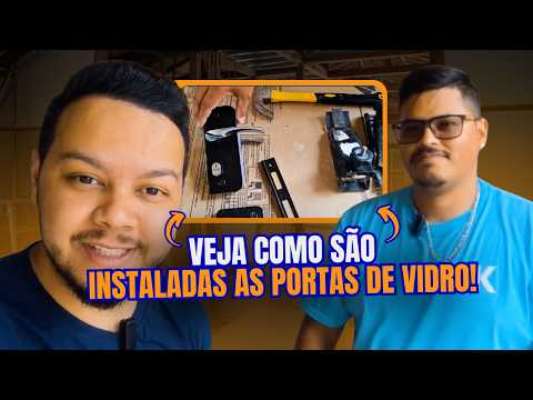 Aprenda a INSTALAR uma PORTA DE VIDRO | Parte 1