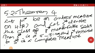 5.2 Theorem 4 /Measure Theory//S2MSc /Mathematics/