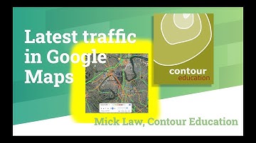 Viewing traffic data in Google Maps.