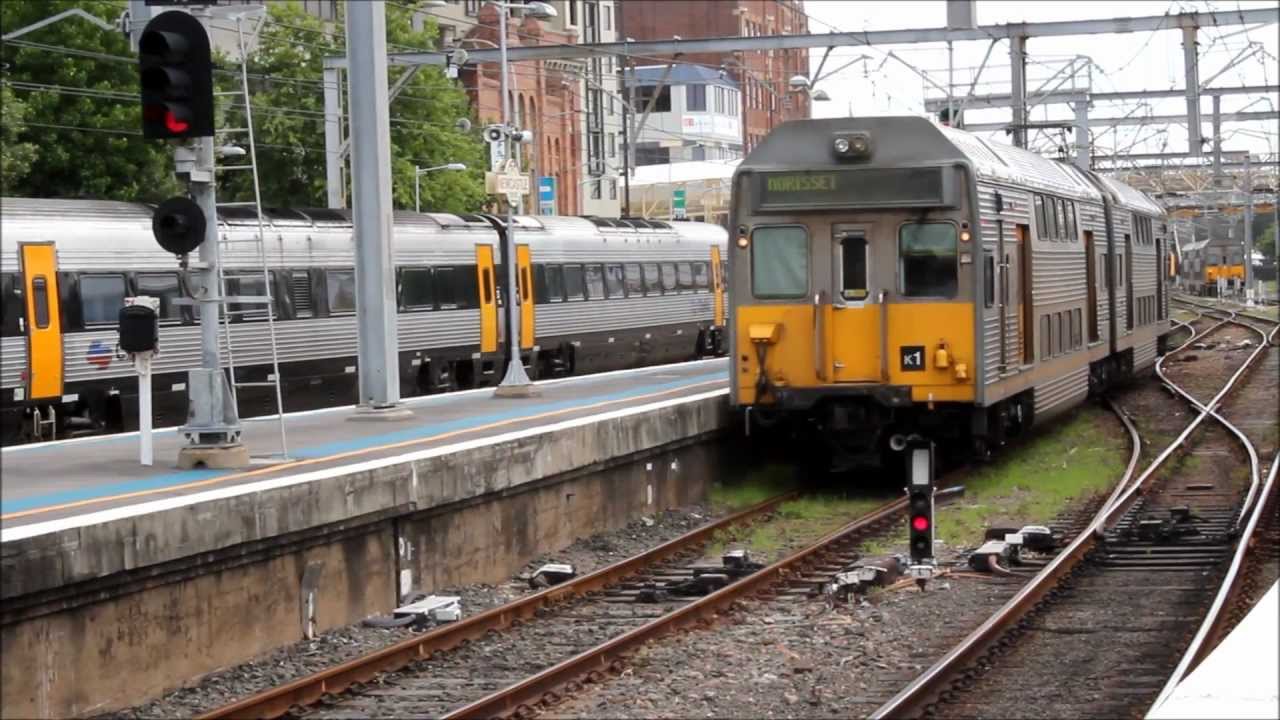 CityRail Suburban Silver K1 K-set approaching Newcastle Railway Station