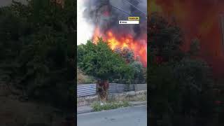 Φωτιά στο Μενίδι σε κατάστημα με ανταλλακτικά αυτοκινήτων| FLASH