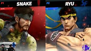 Best of the West 4Pools - AlanDiss (Snake) Vs. SuperWax (Ryu) - SSBU Tournament