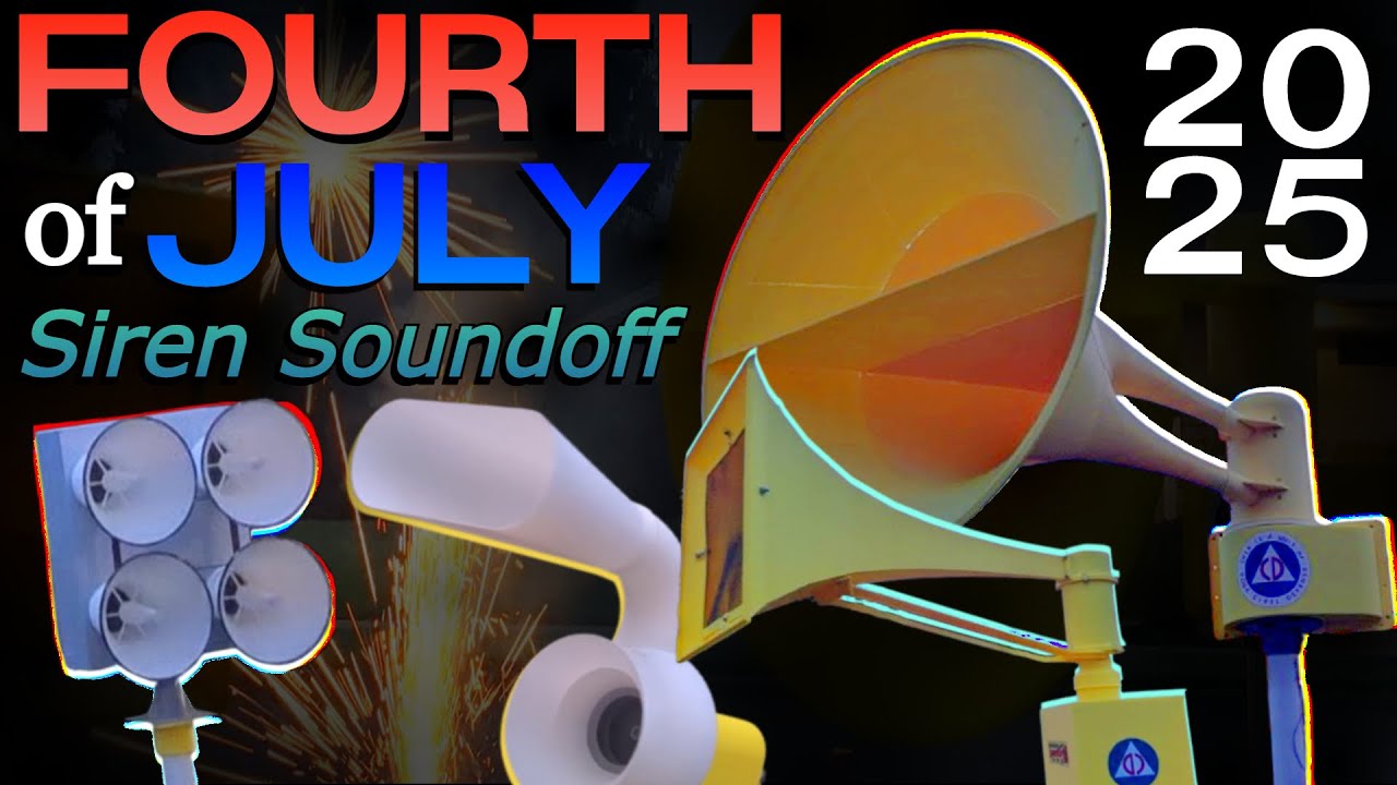 Fourth of July SIREN SOUNDOFF (Dual Thunderbolts + Allertor and Hurricane!)