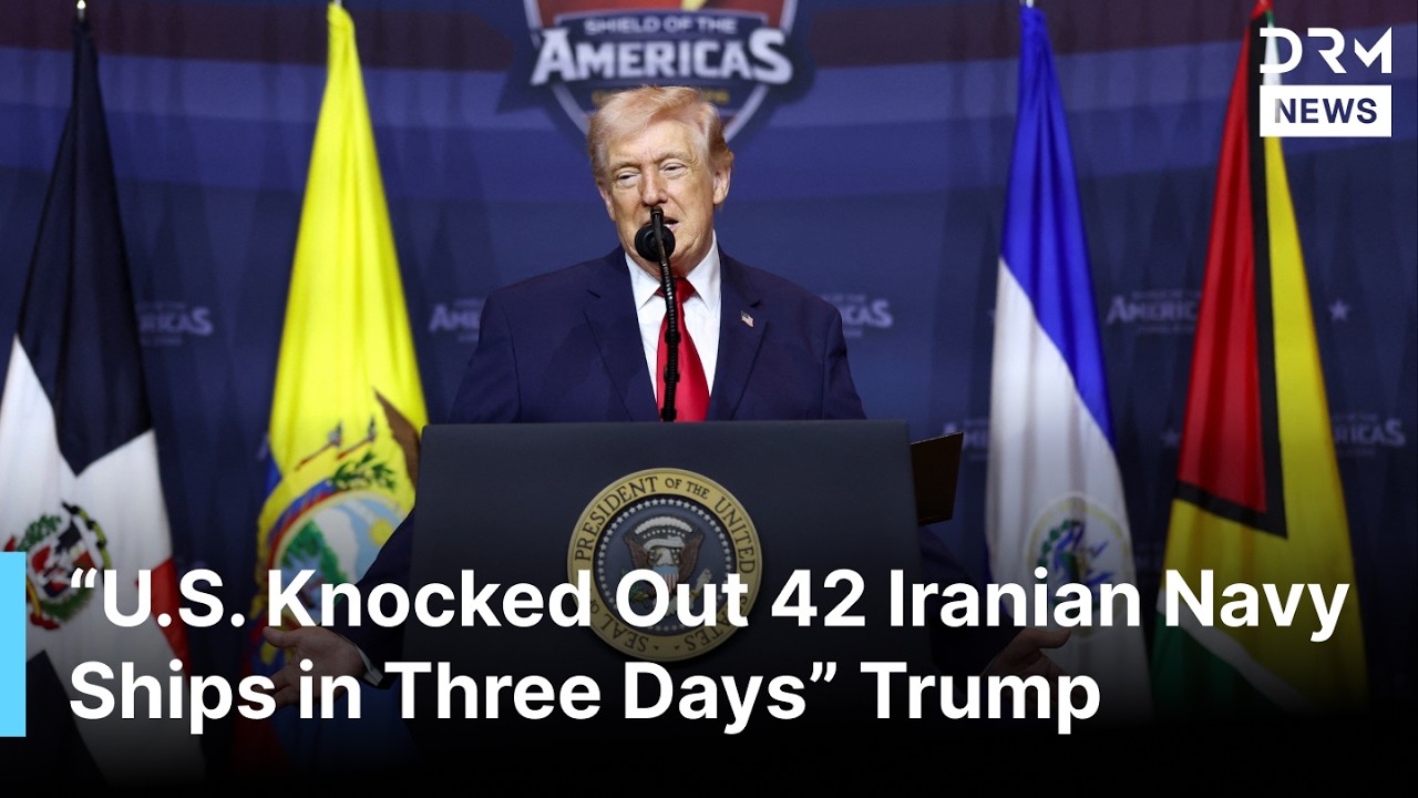 BREAKING: Trump Boasts U.S. Destroyed 42 Iranian Navy Ships in Three Days at Miami Summit | AC1B