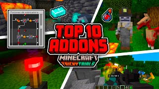❤️LOS 10 MEJORES ADDONS ÚTILES SURVIVAL MINECRAFT PE 1.21 | MEJORES ADDONS SURVIVAL de BEDROCK!!✅