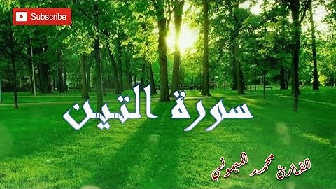 سورة التين بصوت الهادئ " محمد الميموني Mohamed EL-mimouni "