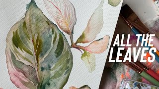 Watercolor Leaves 101