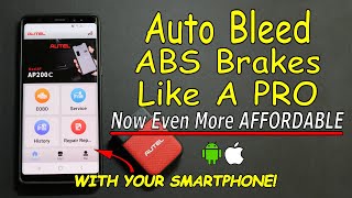 Auto Bleed ABS Brakes With Your Smartphone. Autel AP200C Scan  Service Tool - Even More Affordable.
