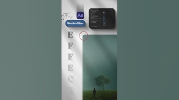 Roughen Edges effect in after effects aftereffect #adobepremiere #videoediting #capcut #beforeandaft
