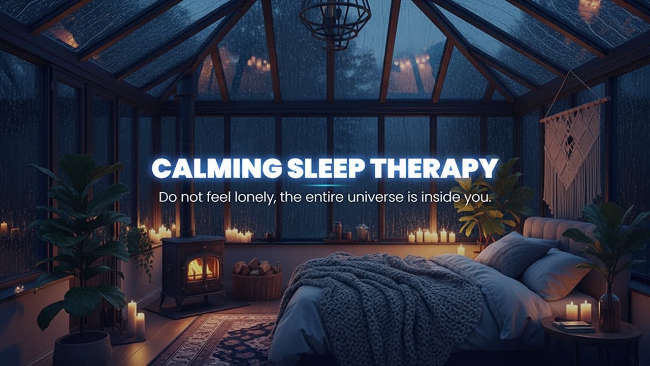 Beautiful Relaxing Music - Peaceful Kalimba & Rain Sounds - Sleep Music, Stress Relief