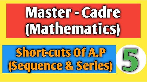 Short tricks of AP series for master cadre by kk paathshala.
