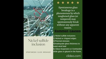 Spontaneous Glass Breakage