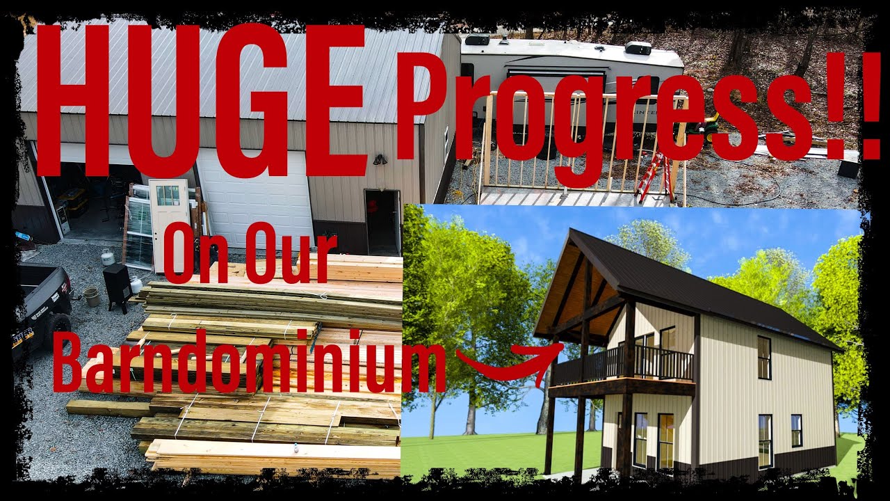 Making HUGE PROGRESS On Our 1200Sq Ft BARNDOMINIUM!!! (Under 150k