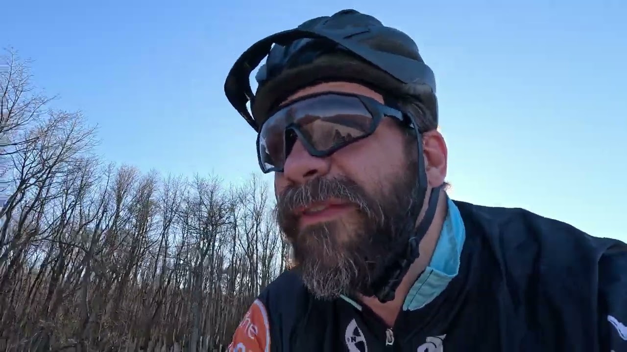 Windy Bike Ride on Mermet Lake