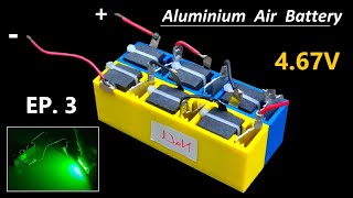 Сделать алюминиево-воздушную батарею (NaCl против KOH): EP.3