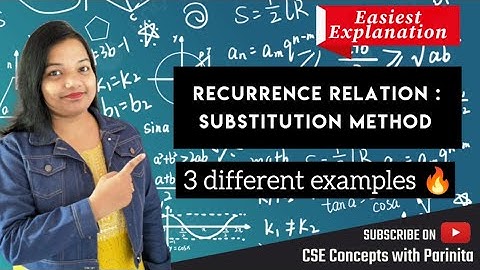 Recurrence Relation Examples | T(n) = 2*T(n-1)+1 and T(n) = T(n-1)+n by Forward Substitution | DAA