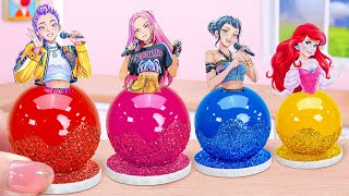 Famous Kpop Demon Hunters Cake🎤Mermaid Princess Jelly💛 Amazing Miniature Princess Cake Decorating Wealth